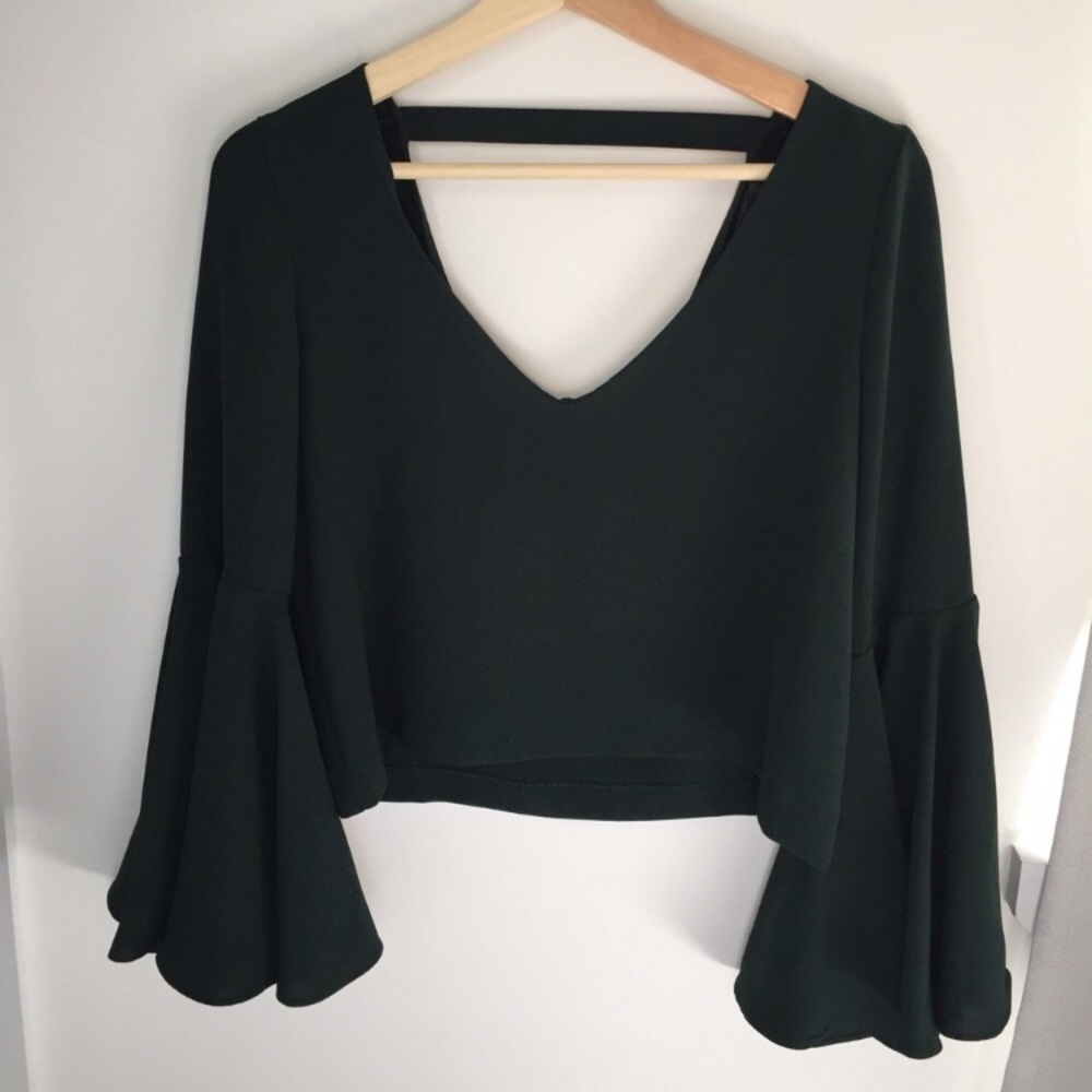 MOVING SALE Zara bell sleeve top - Picture 3 of 7